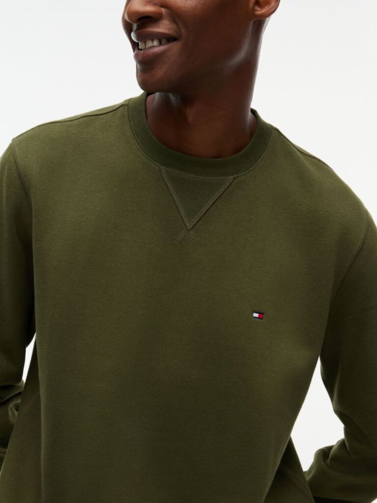 Green Essential Fleece Sweatshirt  Men