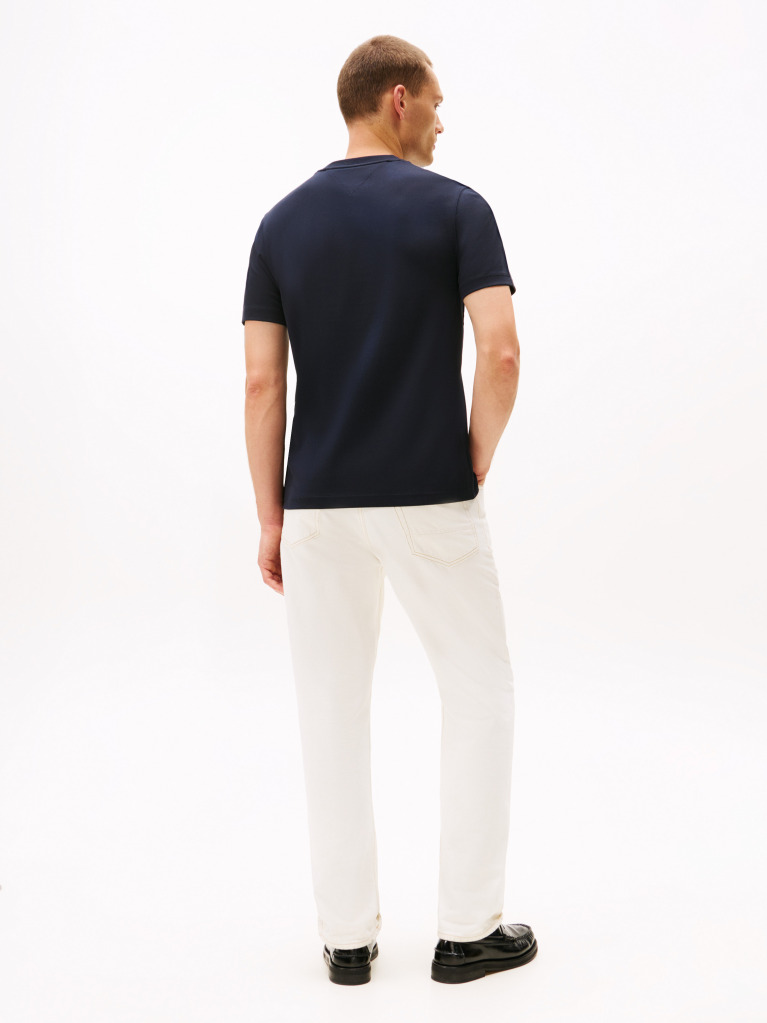 Blue Varsity Graphic Interlock Knit T-Shirt  Men