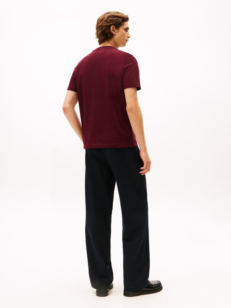 Red Varsity Graphic Interlock Knit T-Shirt  Men