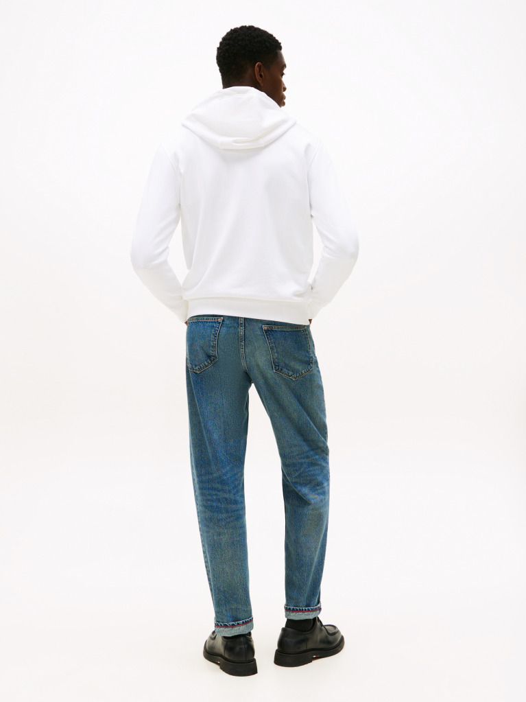 Άσπρο TH Hoodie Με Colour Σημαία  Άνδρες