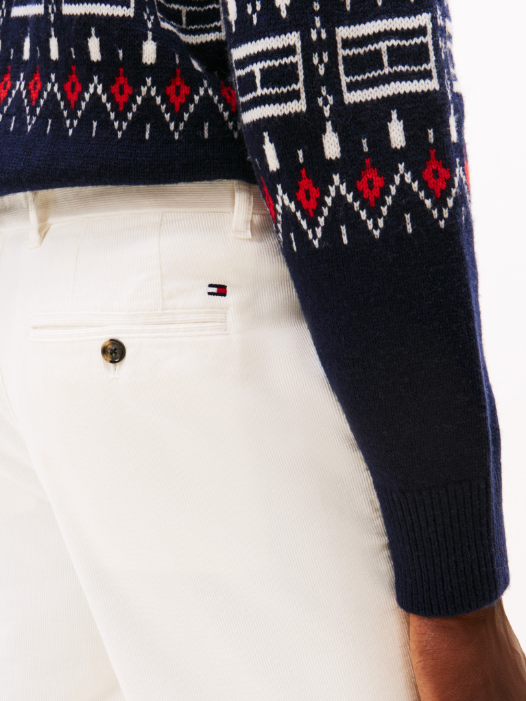 Beige Denton Straight Corduroy Chinos  Men