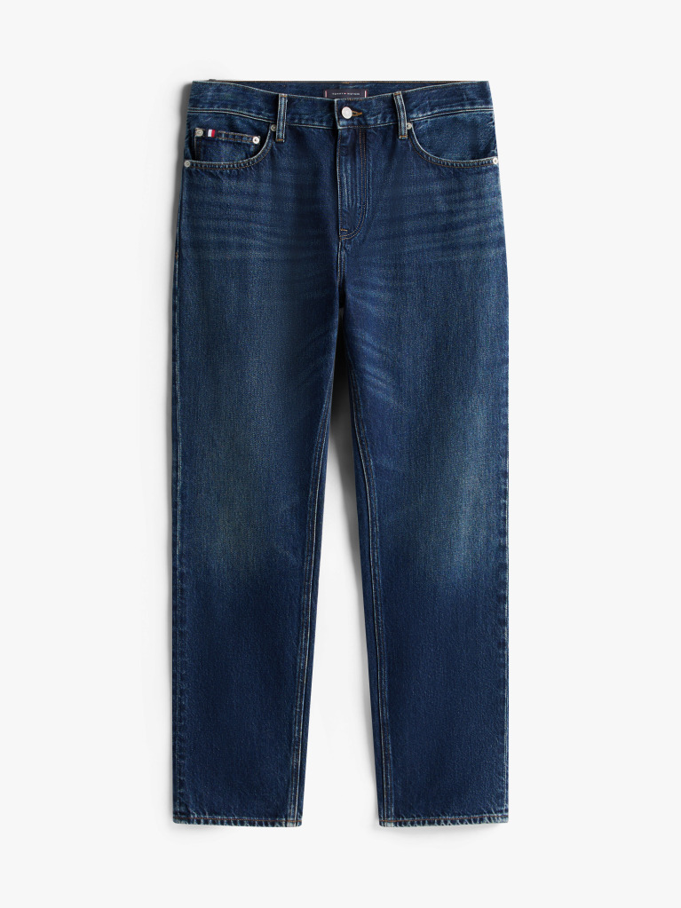 Blue Mercer Whiskered Regular Straight Leg Jeans  Men