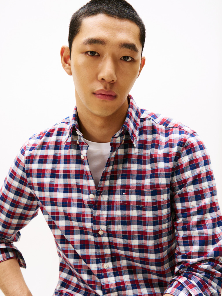 Multi Regular Fit Tartan Oxford Shirt  Men