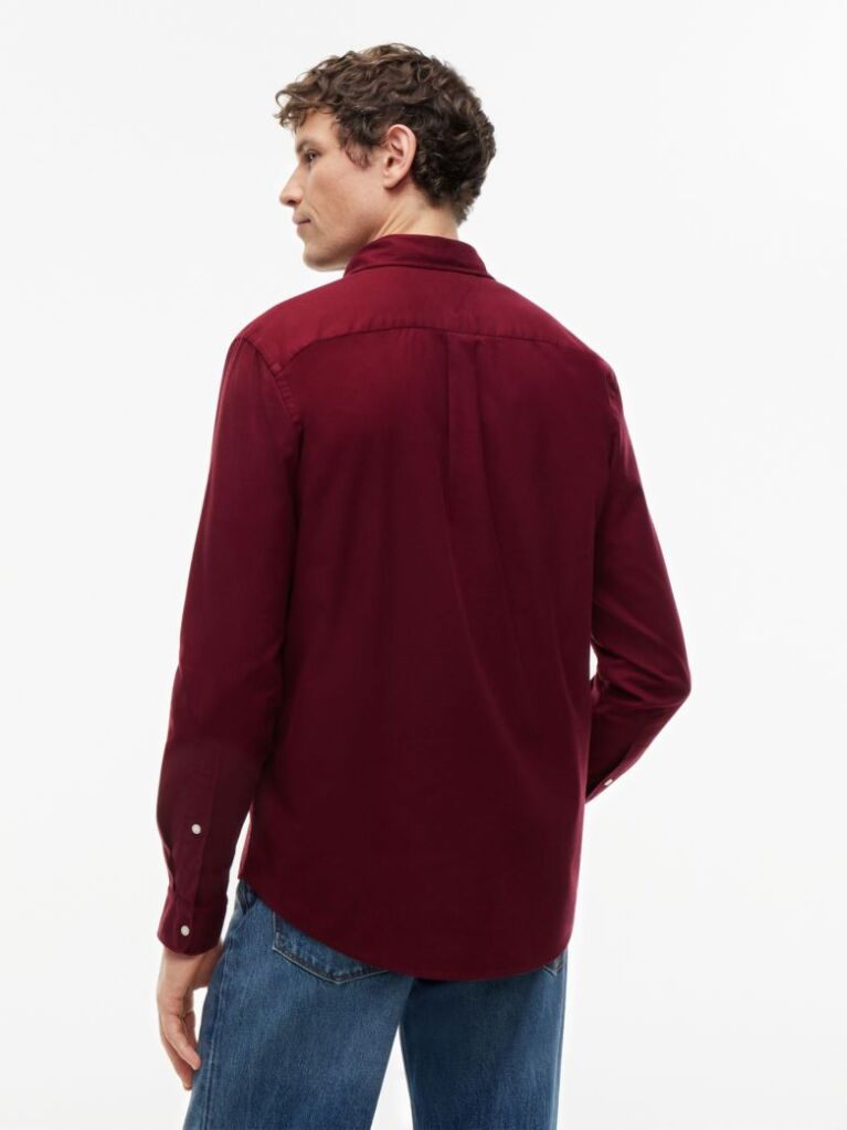 Κόκκινο TH Flex Flannel Πουκάμισο Σε Κανονική Γραμμή  Άνδρες