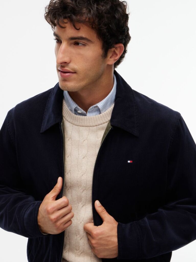 Blue Corduroy Reversible Ivy Jacket  Men
