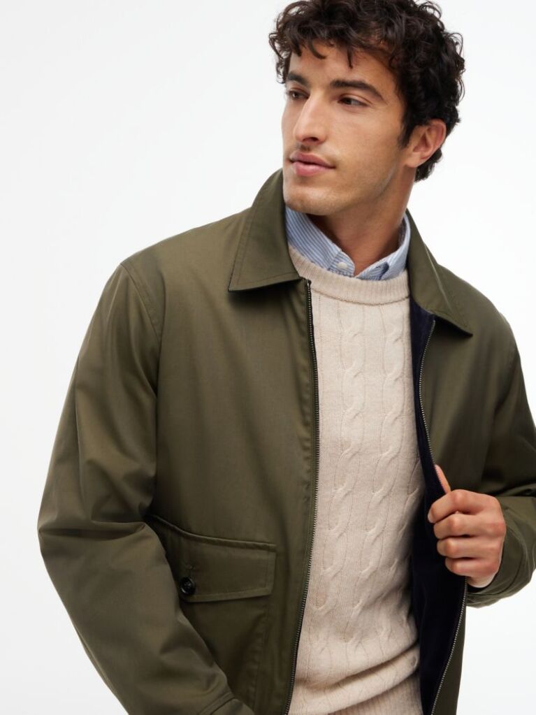 Blue Corduroy Reversible Ivy Jacket  Men
