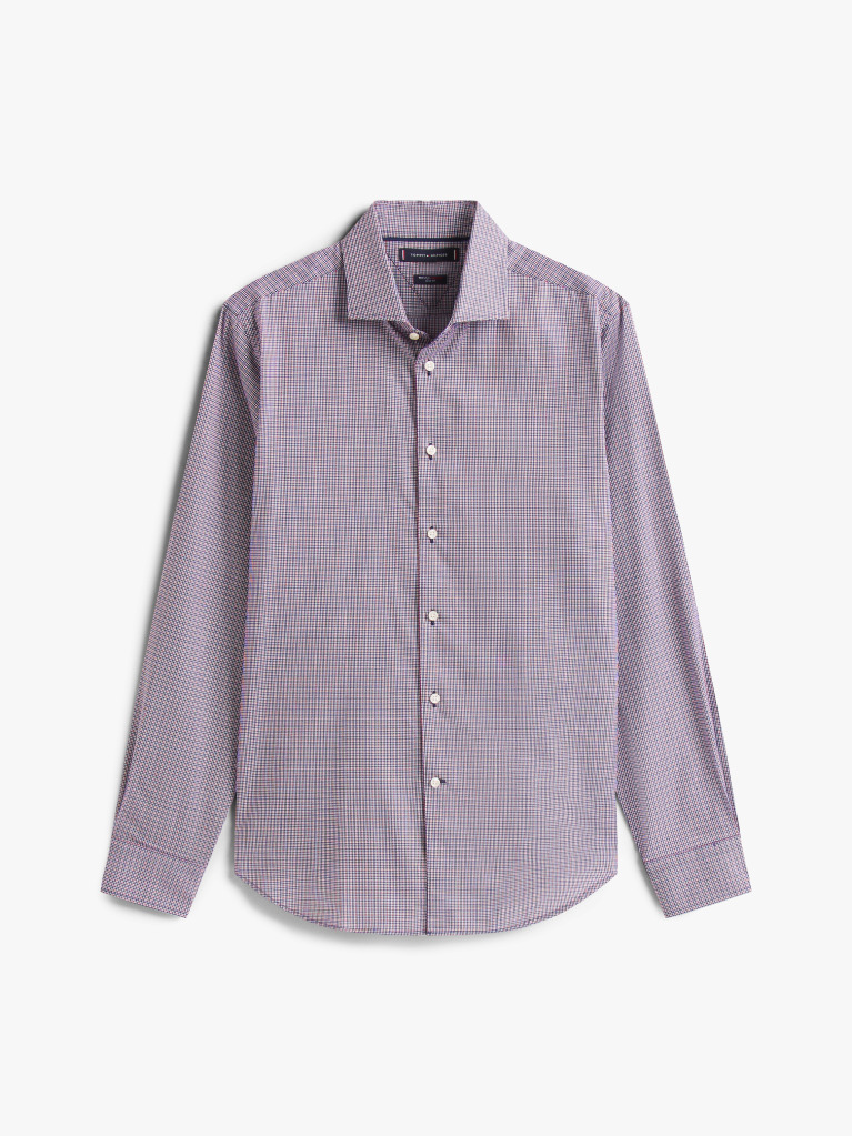Multi Smart Casual Καρό Dobby Πουκάμισο Σε Slim Γραμμή  Άνδρες
