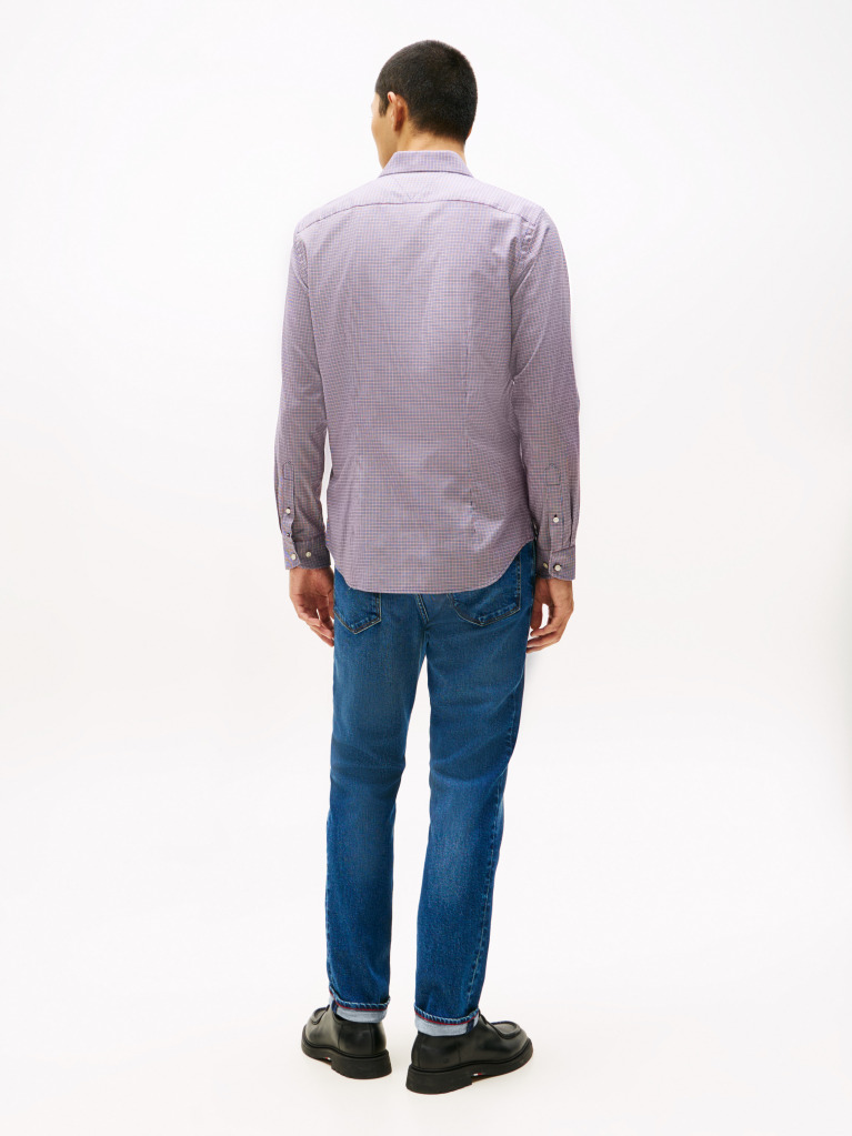 Multi Smart Casual Καρό Dobby Πουκάμισο Σε Slim Γραμμή  Άνδρες