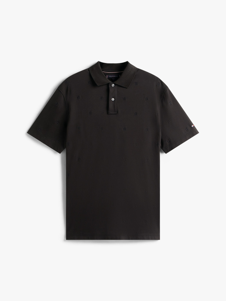 Black 1985 Regular Fit Piqué Polo Shirt  Men
