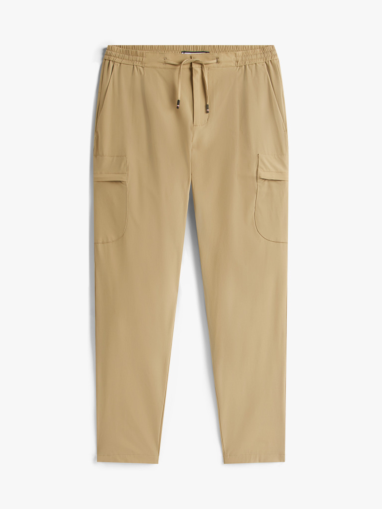 Beige Performance Harlem Packable Tapered Trousers  Men