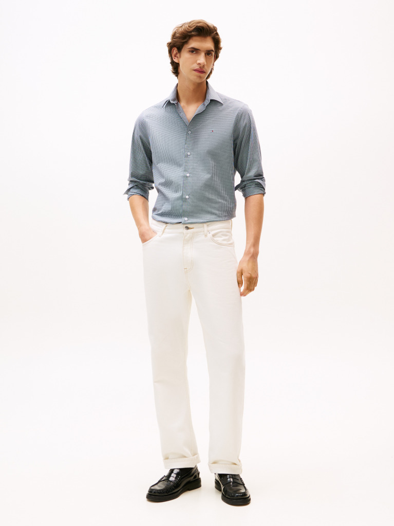 Multi Color Ground Gingham Regular Shirt  Men