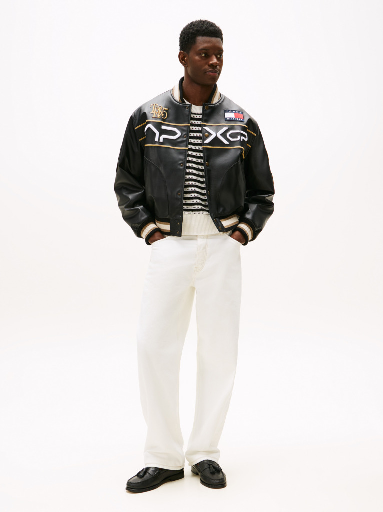 White The APXGP Collection Relaxed Straight Leg Jeans  Men