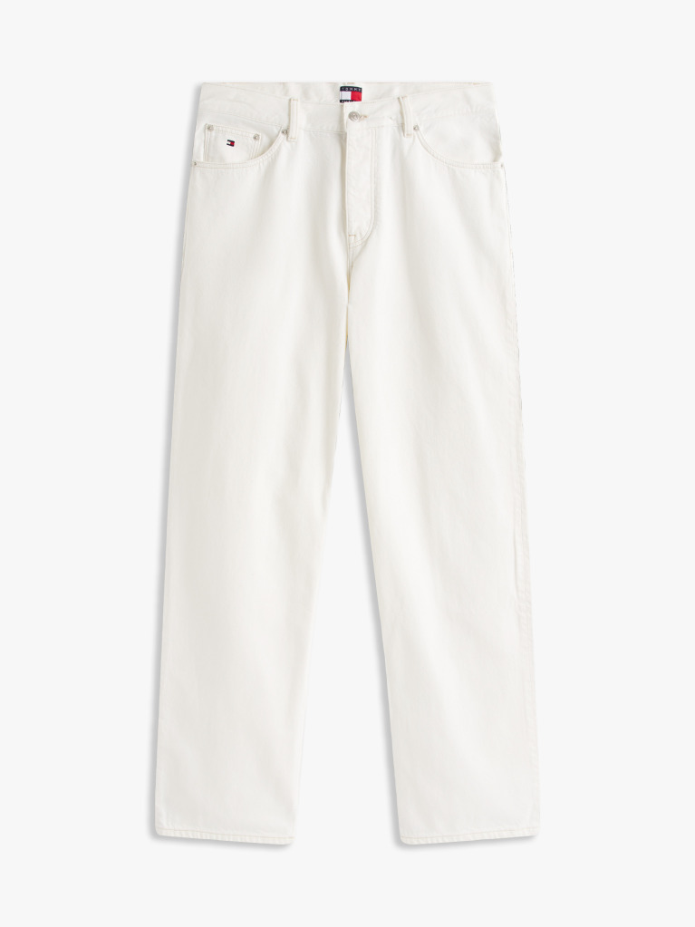 White The APXGP Collection Relaxed Straight Leg Jeans  Men