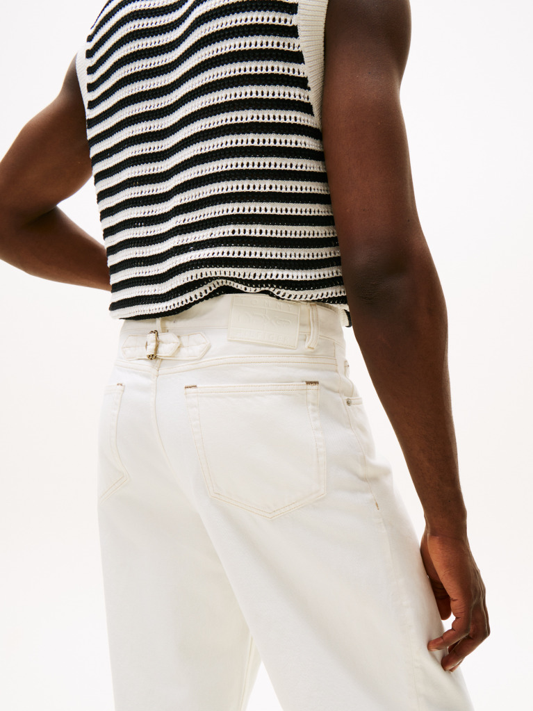 White The APXGP Collection Relaxed Straight Leg Jeans  Men