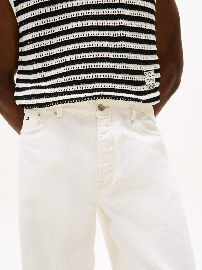 White The APXGP Collection Relaxed Straight Leg Jeans  Men