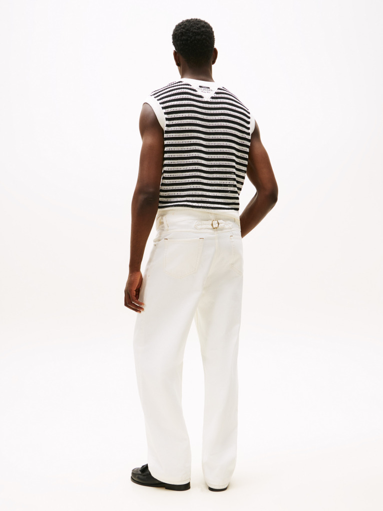 White The APXGP Collection Relaxed Straight Leg Jeans  Men