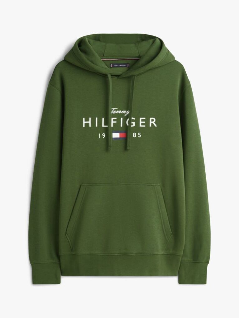 Green Logo Graphic Flex Fleece Hoody  Men