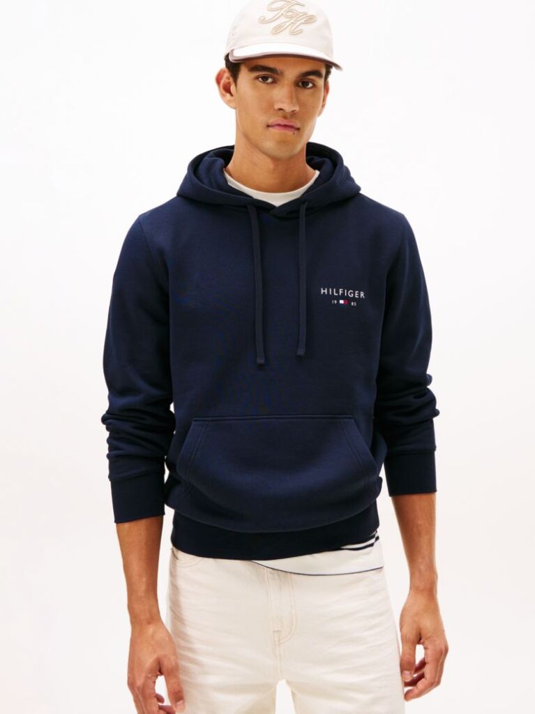 Μπλε Hoody Με Λογότυπο Tommy  Άνδρες