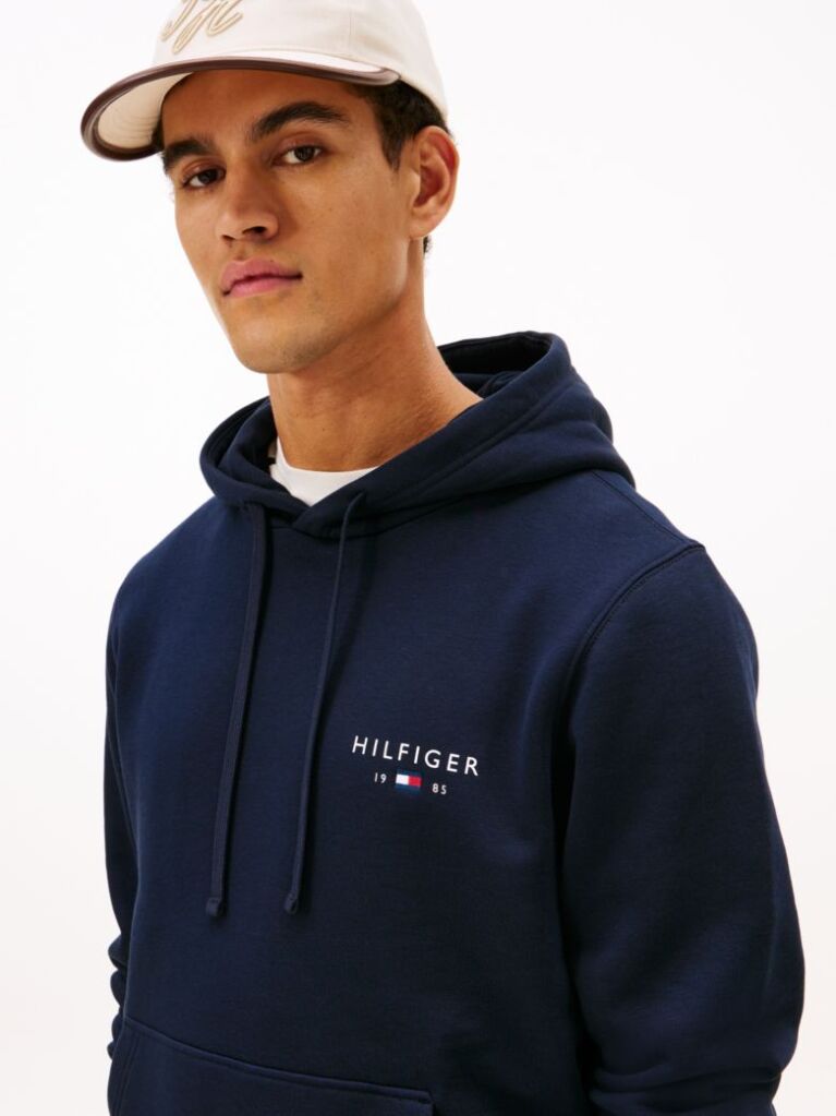 Μπλε Hoody Με Λογότυπο Tommy  Άνδρες