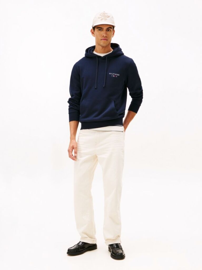 Μπλε Hoody Με Λογότυπο Tommy  Άνδρες