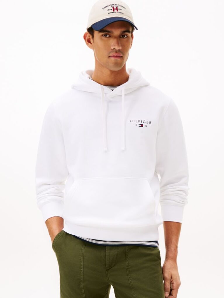 Άσπρο Hoody Με Λογότυπο Tommy  Άνδρες