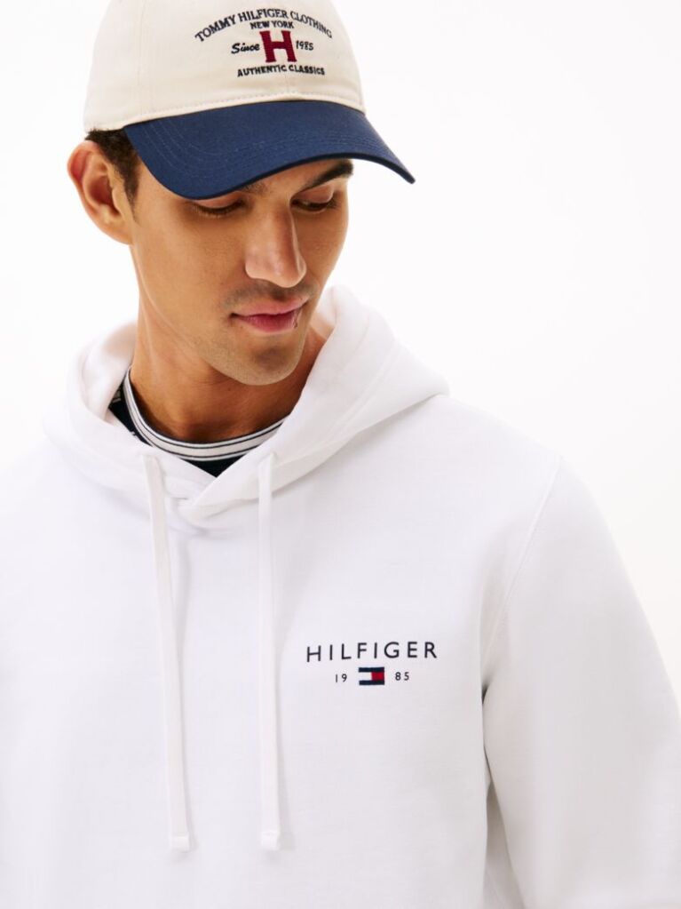 Άσπρο Hoody Με Λογότυπο Tommy  Άνδρες