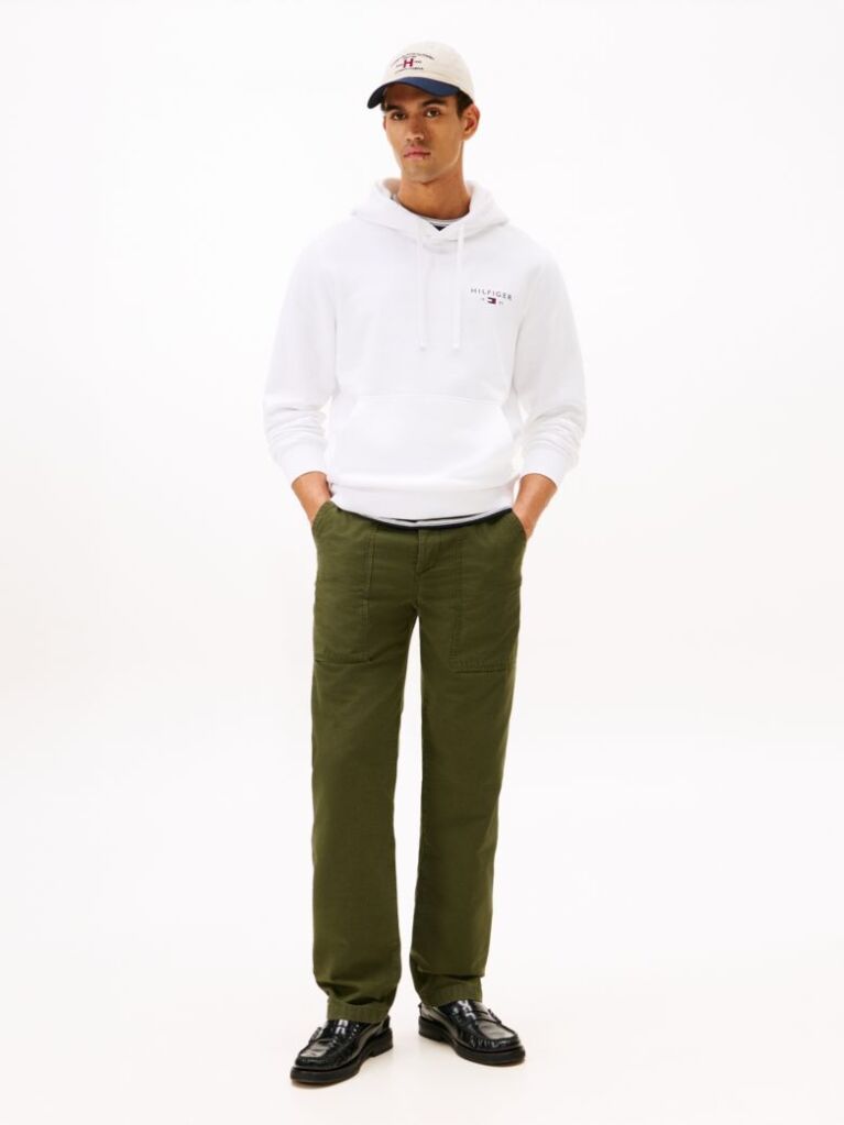 Άσπρο Hoody Με Λογότυπο Tommy  Άνδρες