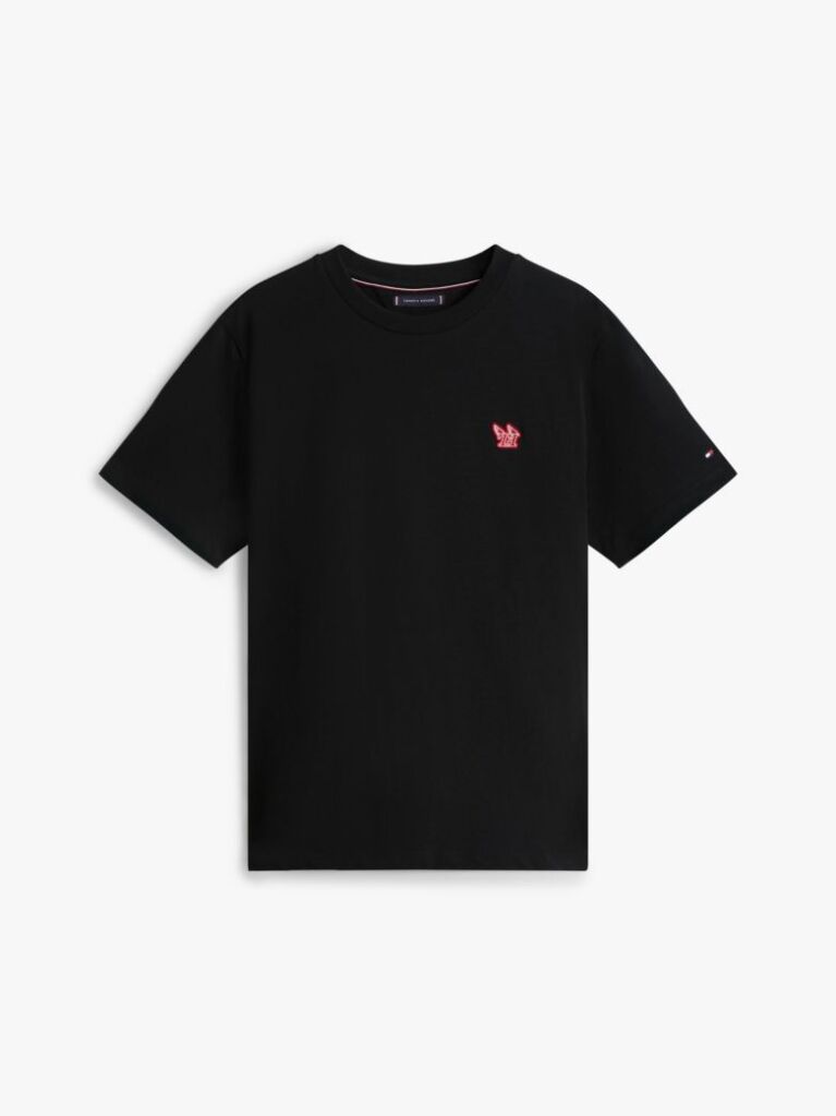 Black Tonal Logo Relaxed Fit T-Shirt  Men
