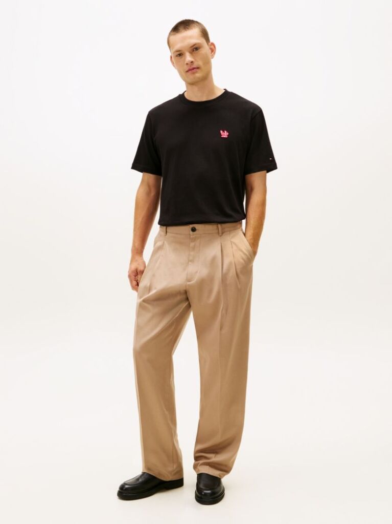Black Tonal Logo Relaxed Fit T-Shirt  Men