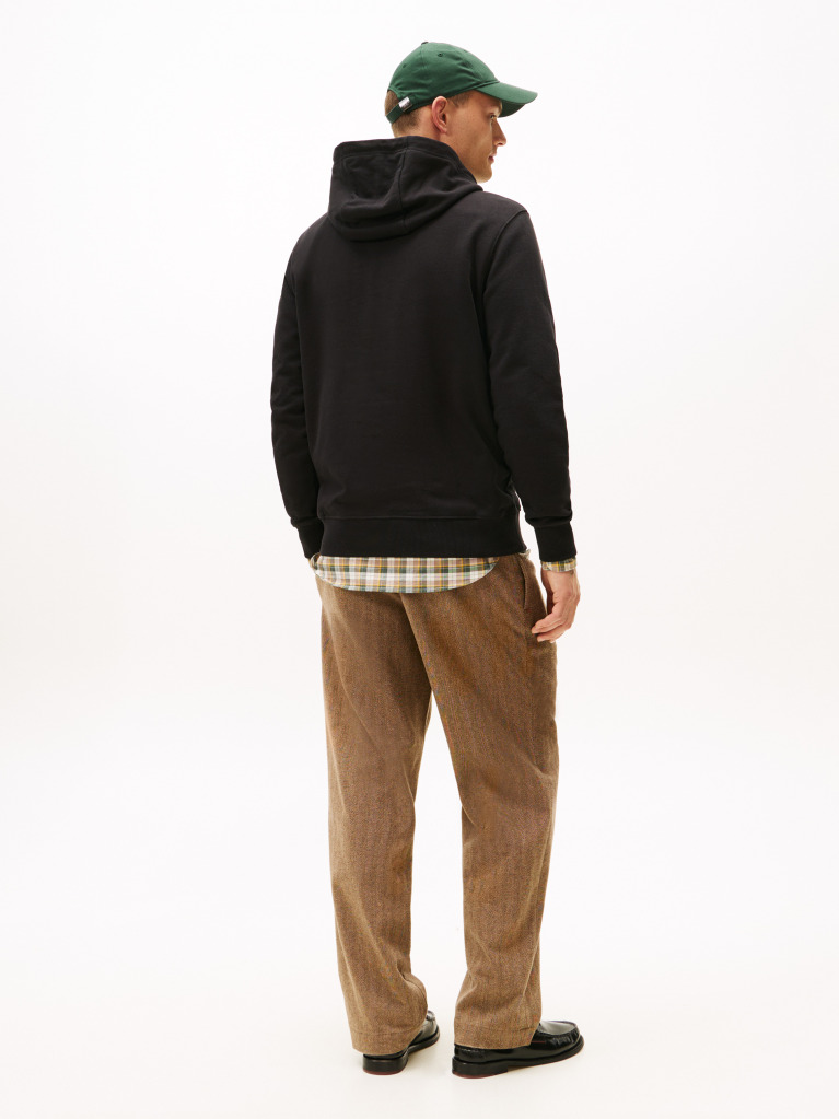 Μαύρο Hoodie Με Icon Gold Λογότυπο  Άνδρες