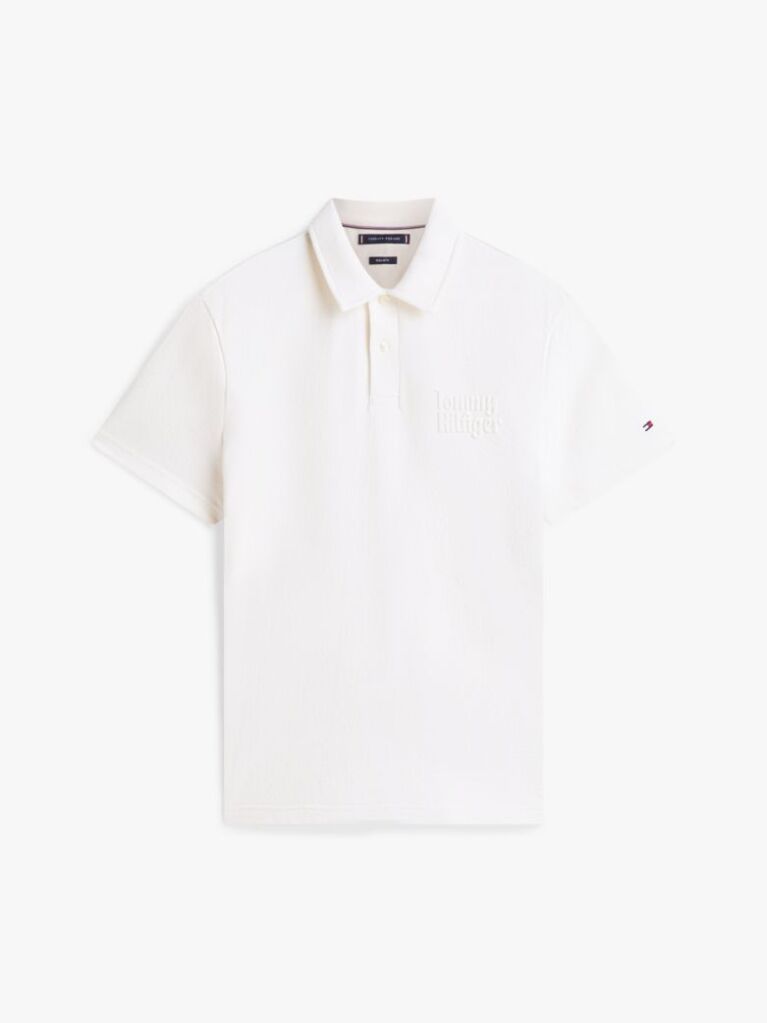 Beige Regular Fit Logo Polo Shirt  Men