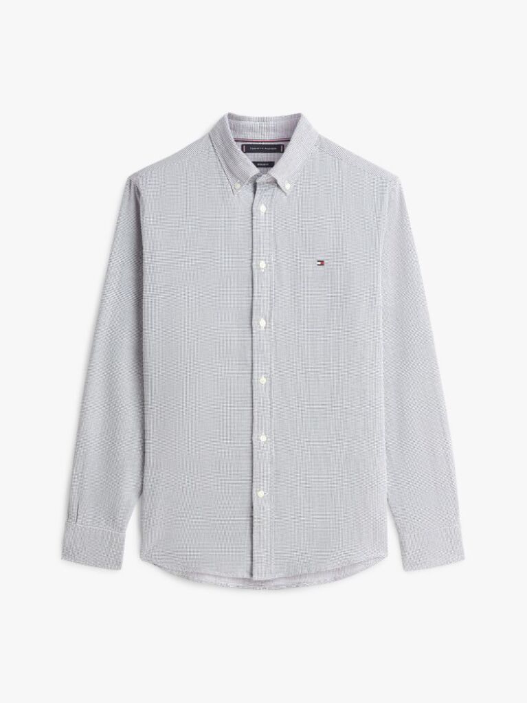 Blue Regular Fit Dobby Shirt  Men