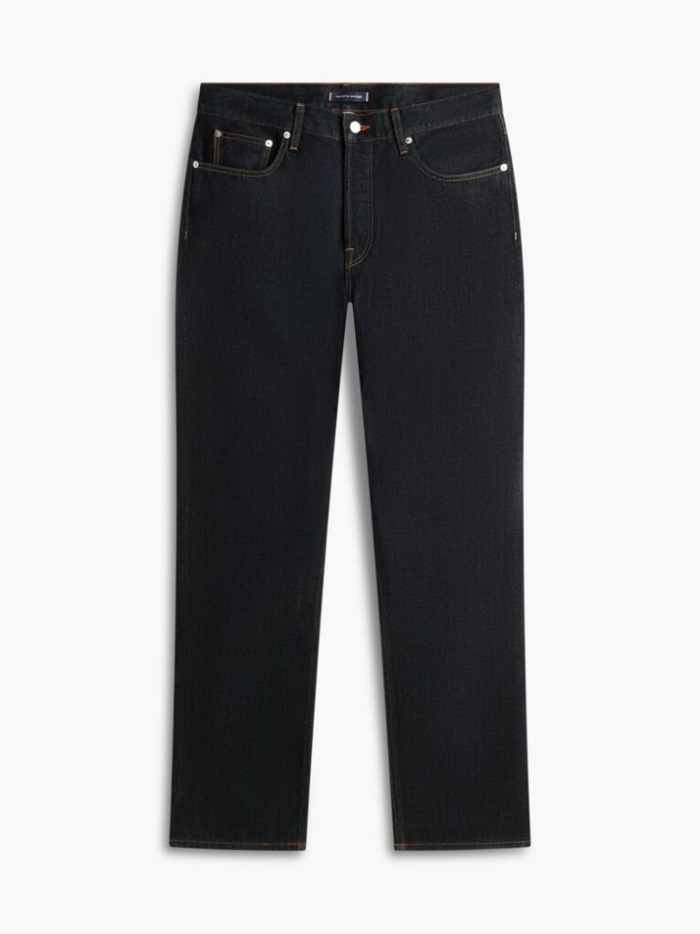 Blue Selvedge Regular Straight Leg Jeans  Men
