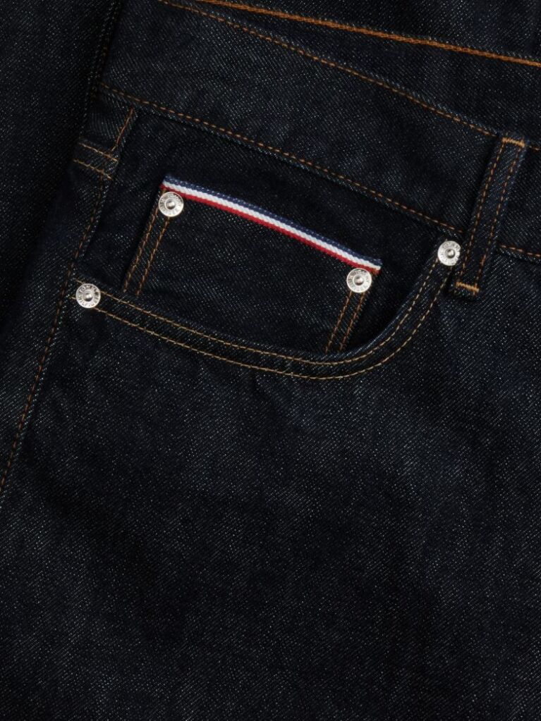 Blue Selvedge Regular Straight Leg Jeans  Men