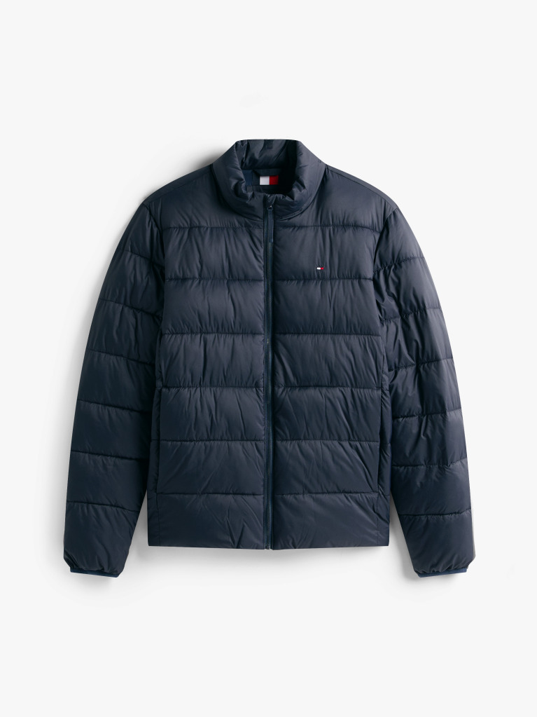 Blue Mid Weight Stand Collar Jacket  Men