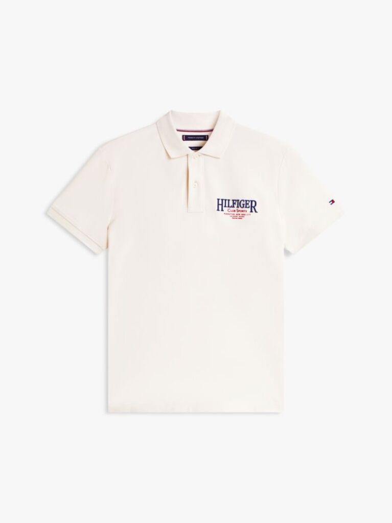 Beige Regular Fit Heritage Logo Polo Shirt  Men