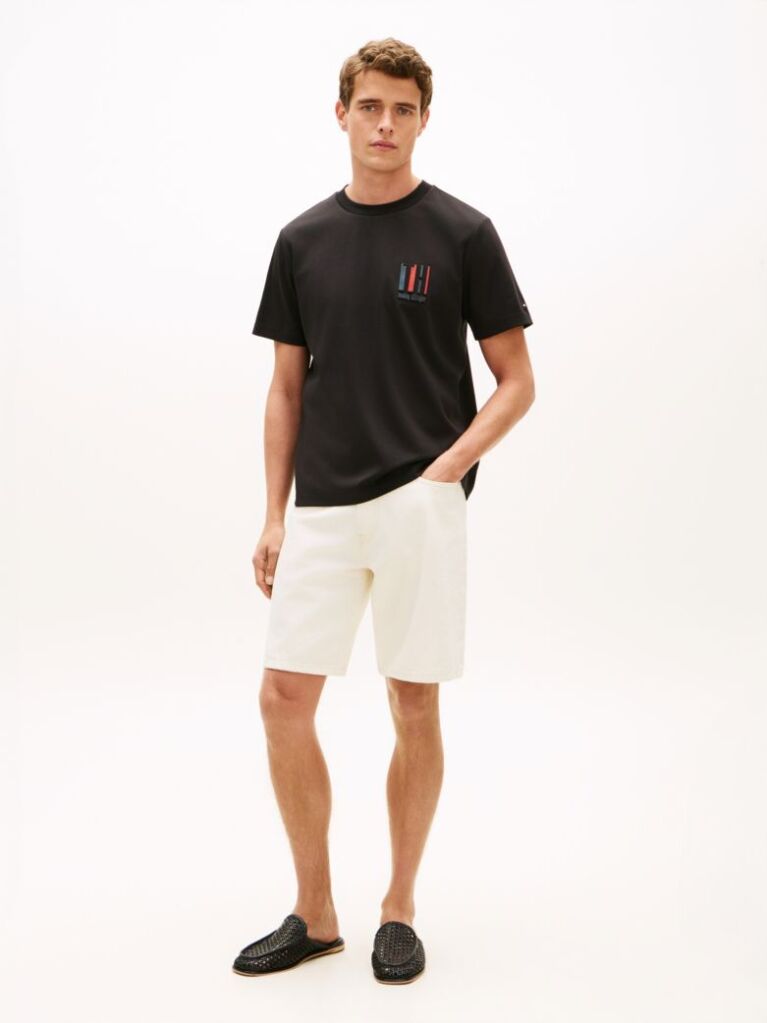 Μαύρο Performance T-Shirt Με Κεντητό Λογότυπο  Άνδρες