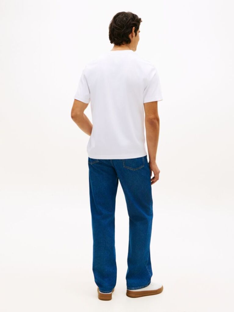 White This T-shirt is made from performance stretch Pima cotton and given an extra tactile touch by the embossed logo.  Men