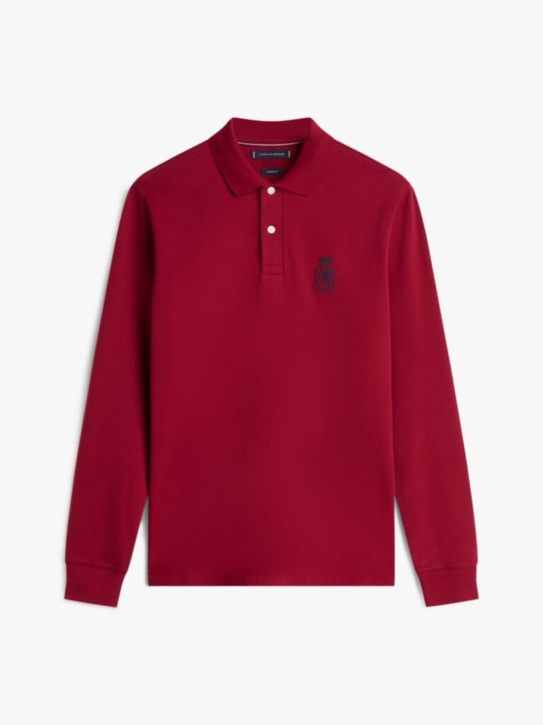Red TH Crest Regular Fit Polo Shirt  Men