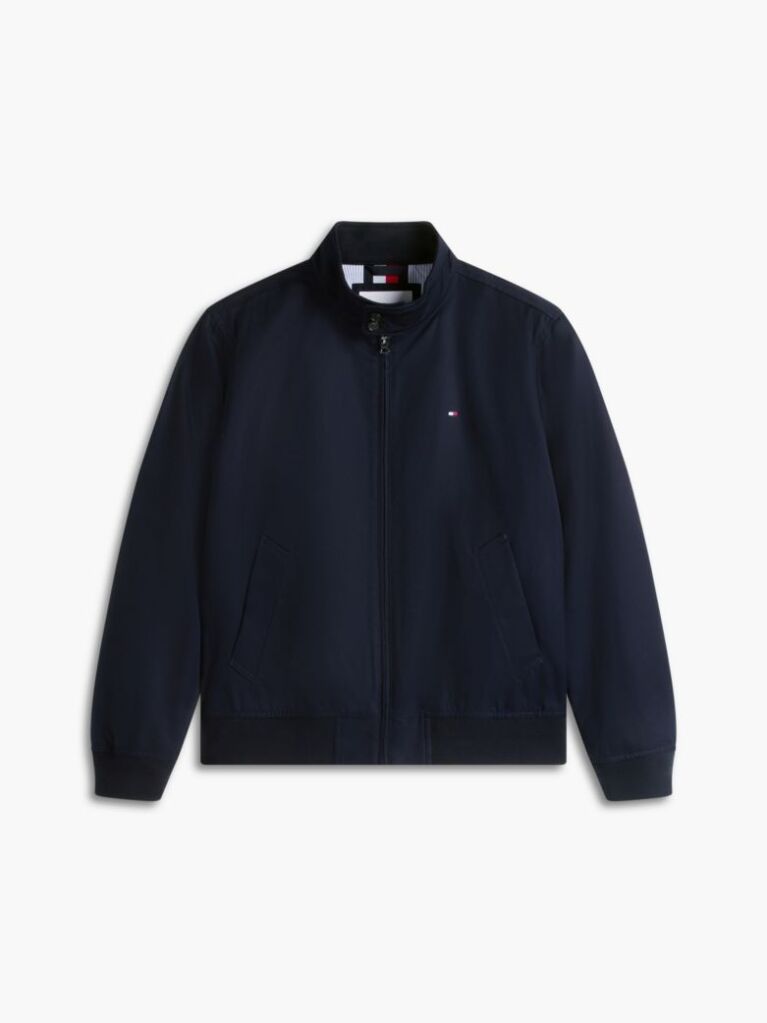 Blue Twill Harrington Jacket  Men