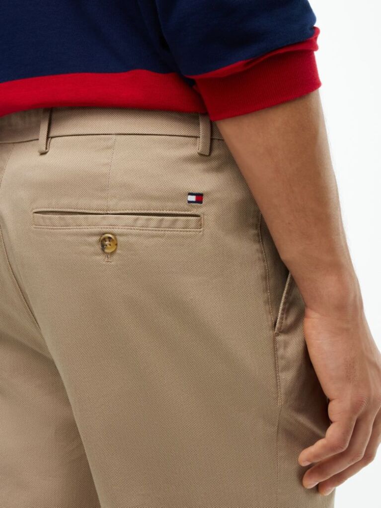 Μπεζ Denton Υφασμάτινο Παντελόνι Chinos Σε Slim Ίσια Γραμμή  Άνδρες