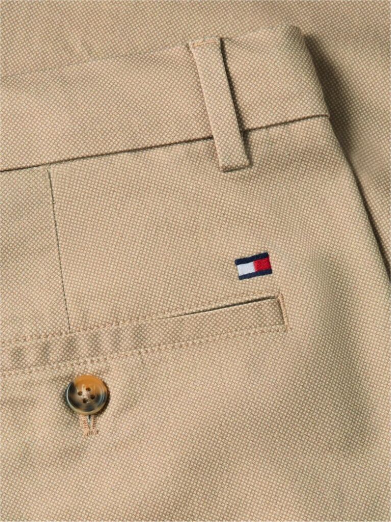 Μπεζ Denton Υφασμάτινο Παντελόνι Chinos Σε Slim Ίσια Γραμμή  Άνδρες