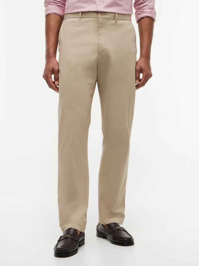 Beige 1985 Dover Regular Straight Twill Chinos  Men