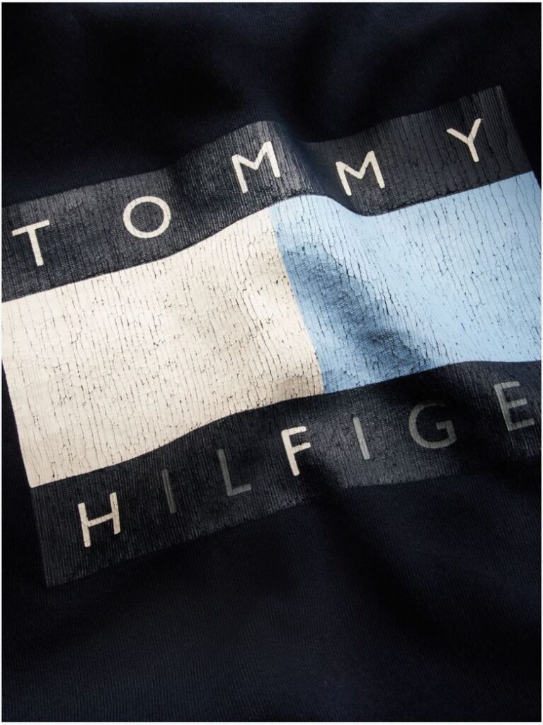 Μπλε Άνετο Ξεθωριασμένο T-Shirt  Άνδρες
