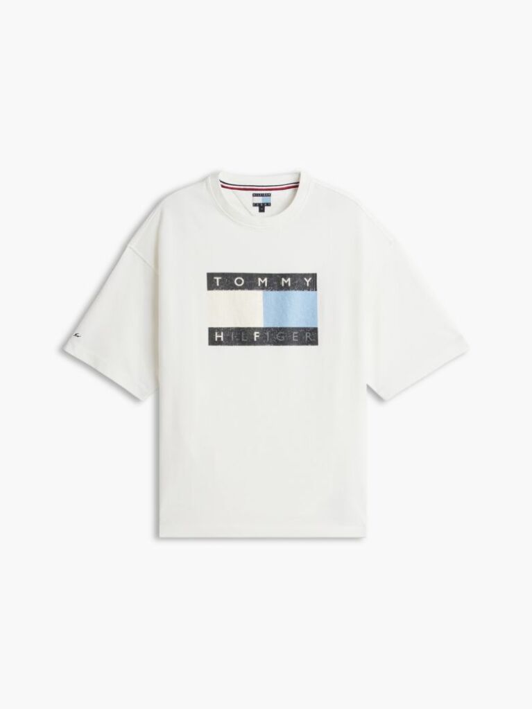 Μπεζ Άνετο Ξεθωριασμένο T-Shirt  Άνδρες