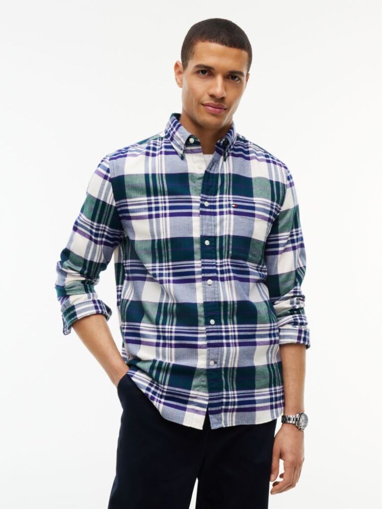 Multi Regular Fit Tartan Check Flannel Shirt  Men