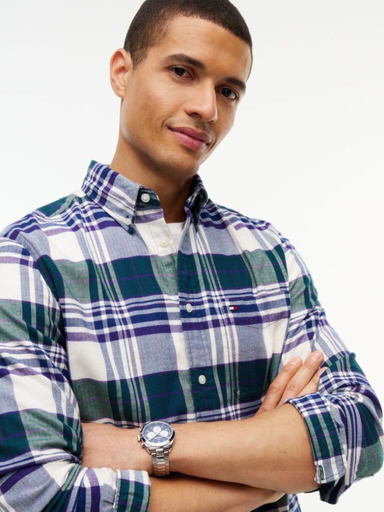 Multi Regular Fit Tartan Check Flannel Shirt  Men