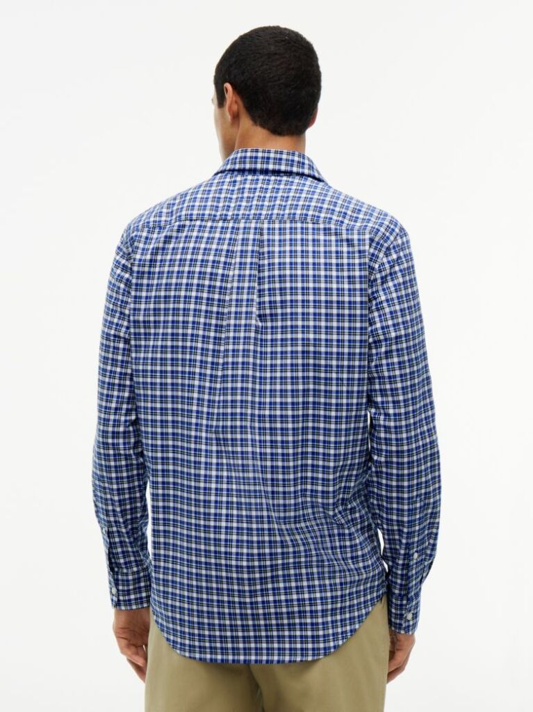Multi Regular Fit Flex Tartan Poplin Shirt  Men