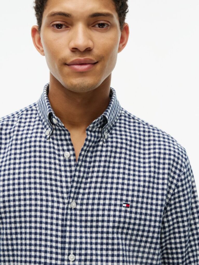 Multi Regular Fit Gingham Dobby Flannel Shirt  Men