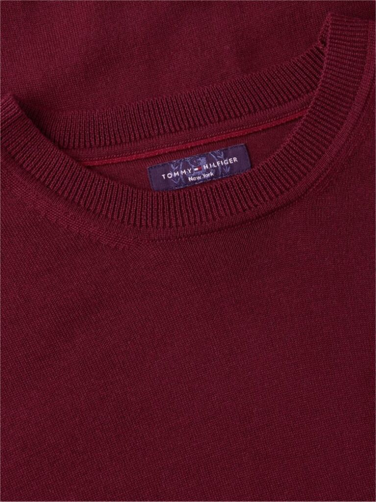 Red New York Label Pure Wool Jumper  Men